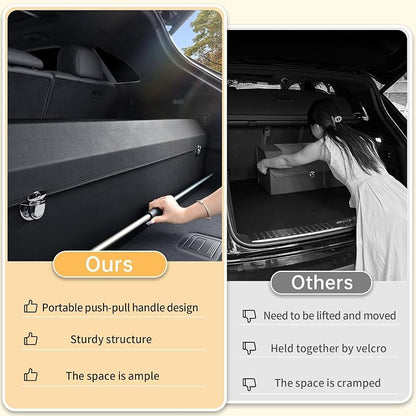 Trunk Organizer for SUV, Collapsible Leather Trunk Organizer for Car with Lid Car Storage for Sedans, Truck, Van, Jeep (Black, 37 x 11.4 x 12.2in)