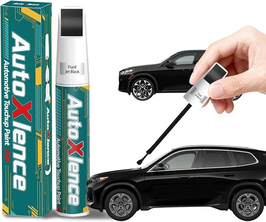Fluid/Jet Black(668) Touch Up Paint Compatible with BMW Car Paint Pen Scratch Repair Automotive Scratch Remover Fix Exact Color Match