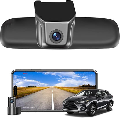 Mangoal Front 4K & Rear 1080p Dash Cam Custom for Lexus RX 2016 2017 2018 2019 2020 2021 2022(Model A),RX350 RX 450h and etc, OEM Look, UHD 2160P Video, Parking Mode, WiFi & App,GPS, 128GB Card