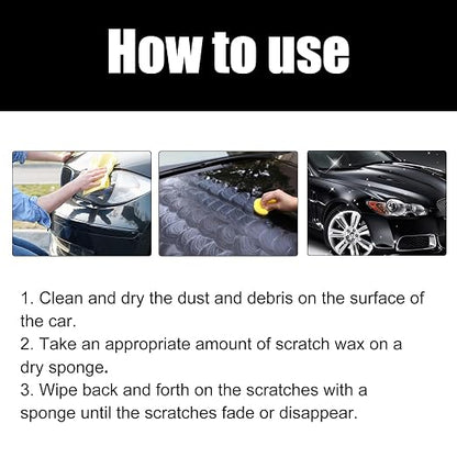 Scratch Remover for Vehicles,2026 New Scratch Removal Wax,Containing Wiping Sponge car Paint Scratch Repair Polishing Wax,Used for Deep Scratches on Various Vehicles (1pc)