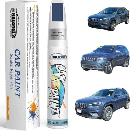 Slate Blue Pearl(PBF/TBF) Touch Up Paint for Jeep, Car Paint Scratch Repair Remover Pen Color Exact Match, Quick and Easy Fix Automotive Chips and Nicks Scuff