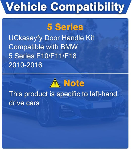 Door Handle Cover Kit for BMW 5 Series 520 523 525 528 530 535 F10/F11/F18 2010-2016, Driver & Passenger Side Window Switch Armrest Trim for Left-Hand Drive Models (Red Wine)