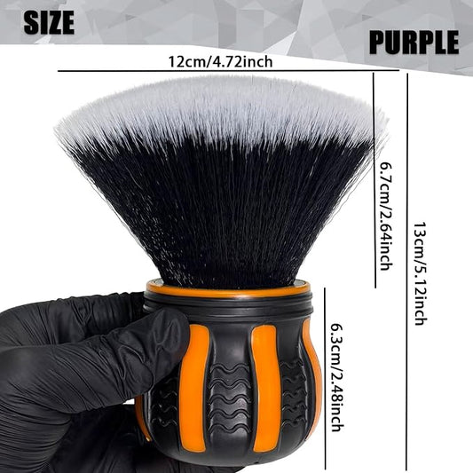 Ultra Soft Detailing Brush, Handle XL Brush - Ultra Soft Bristles, Multi-Color Handles, Removable Brush Heads, with Storage Rack, Covers Large Area Inside or Outside Vehicles(Orange)