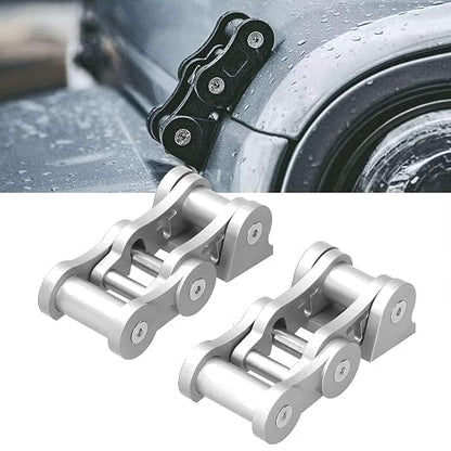 Hood Latches Kit Durable Secure Locking System for JK 2 Door & Unlimited 4 Door 2007‑2017 Off Roading Enthusiasts (Ti Color)