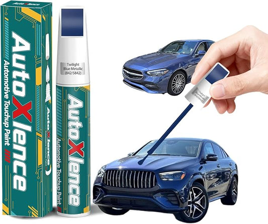 Twilight Blue Metallic(842/5842) Touch Up Paint Compatible with Mercedes-Benz Car Paint Pen Scratch Repair Automotive Scratch Remover Fix Exact Color Match