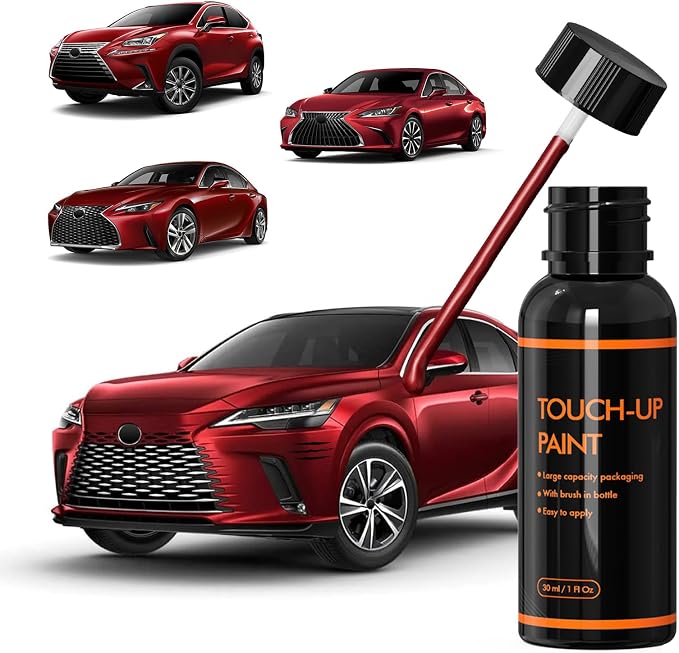 3R1 Matador Red Touch Up Paint for Lexus, DIY Car Paint Scratch Repair Kit, Automotive Paints, Quick & Easy Fix Scratch Repair for ES/NX/IS/LS/RX/GS