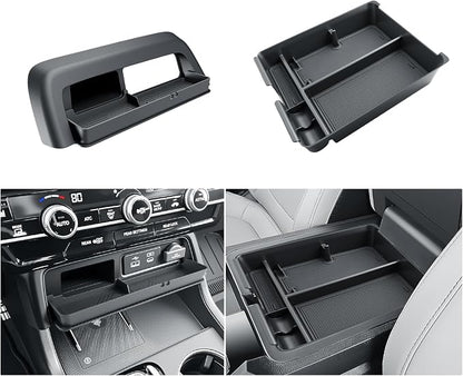 BIBIBO 2Pack for 2026 Honda Passport Center Console Organizer 2026 Honda Passport/Passport Hybrid Center Organizer Tray 2026 Passport Middle Insert Tray 2026 Passport Accessories