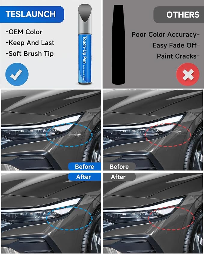 Touch Up Paint Compatible with Hyundai Exact Match Touch Up Paint Car Scratch Repair (Calypso Red(Y2E) Compatible with Santa Fe/Hybrid/Sonata Sonata/Hybrid Tucson)