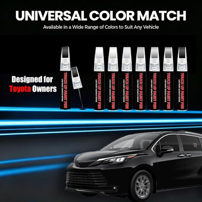 Midnight Black Metallic(218) Car Touch Up Paint for Toyota 2-in-1 Car Scratch Repair Pen with Fine Tip&Brush, DIY Color-Code Matched Auto Paint for Rock Chips Door Scratches Paint Nicks Bumper Marks