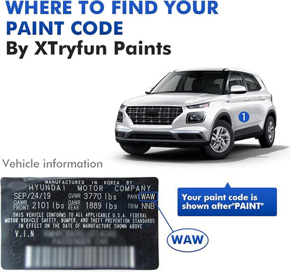NKA/MJB Black Noir Touch Up Paint for Hyundai, DIY Car Paint Scratch Repair Kit, Automotive Paints, Quick & Easy Fix Scratch Repair for Tucson/Elantra/Ioniq/Venue/Santa Fe