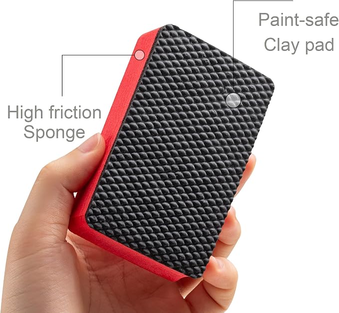 8PCS Clay Bar Sponge, Fine Grade Auto Detailing,Magic Car Pad Block Cleaning, Wax Polish Pad Tool, Kitchen Cleaning Sponge Home Cleaner, Reusable and Washable