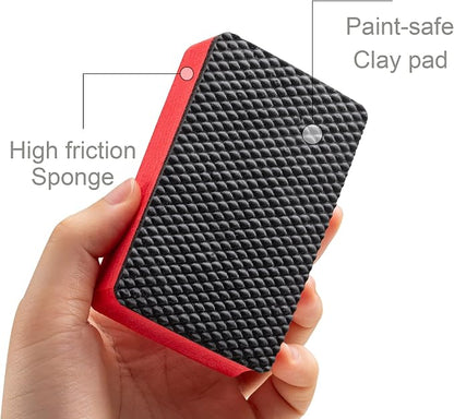 8PCS Clay Bar Sponge, Fine Grade Auto Detailing,Magic Car Pad Block Cleaning, Wax Polish Pad Tool, Kitchen Cleaning Sponge Home Cleaner, Reusable and Washable