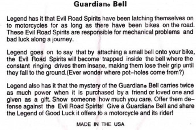 Dog PAW Guardian Bell Complete Motorcycle KIT W/Hanger & Wristband