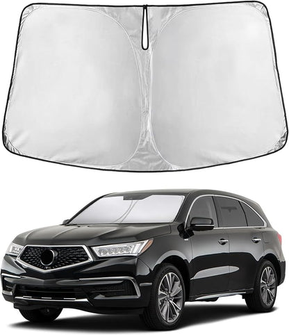 EcoNour Windshield Sunshade Compatible for Acura MDX 2014-2018 2019 2020, Sun Visor for Front Windshield & Window Sun Shade Cover, UV Heat Blocker & Protector, Car Accessories