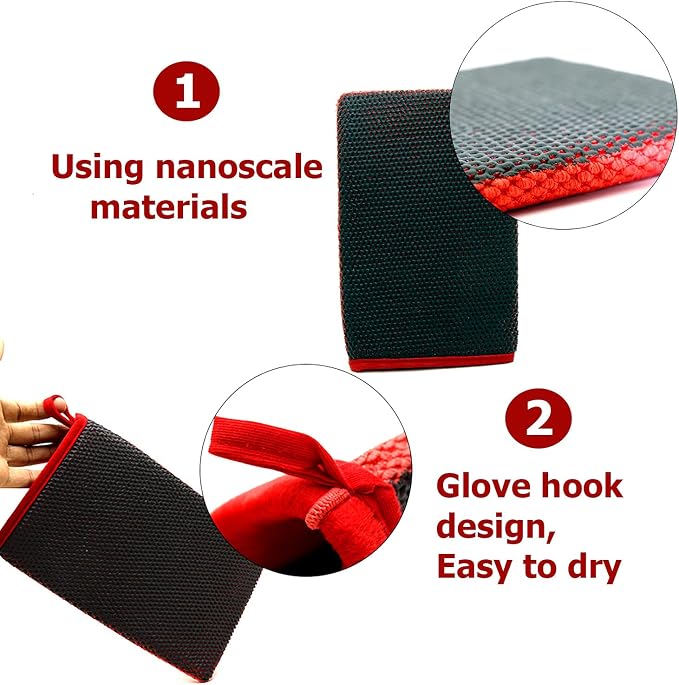 Ethos Quick Decon Mitt - Clay Mitt Car Wash Mitt, Clay Bar Tool for Auto Detailing and Polishing
