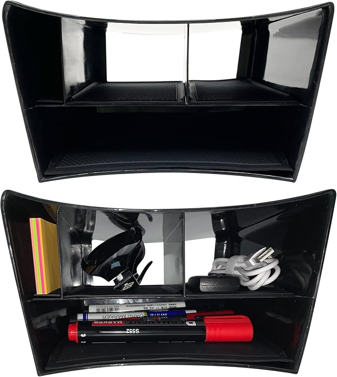 Compatible with Chevy Equinox 2024 2023 2022 2021 2020 2019 2018 Center Console Tray Organizer, Armrest Secondary Storage Box (Organizer Under Radio)