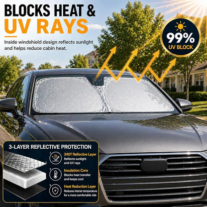 Audi A6 A7 A8 Dedicated Windshield Sun Shade, Sunshade Windshield Visor for Audi A6 A7 A8 1995-2025.