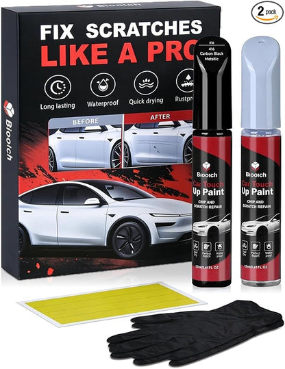 Carbon Black Metallic 416 for BMW Touch Up Paint Kit[2K Clear Coat Included],Exact Color Match Touch Up Paint for Chip and Scratch