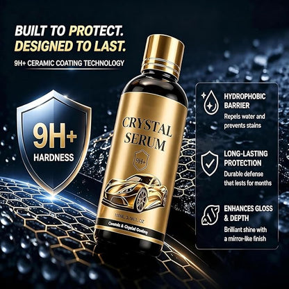 2PCS PTZ Crystal Serum, Advanced Graphene Crystal Serum Ceramic Coatings for Cars, 9H Graphene Coating, Coatings for Auto Car Paint Protection