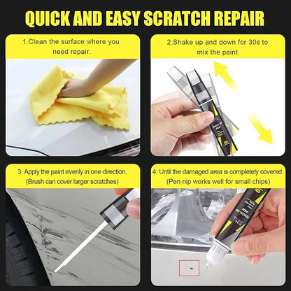 XNA Darkened Bronze Metallic(LJ) for Ford Touch Up Paint, Car Scratch Remover for Nicks and Chips Repair, 2-In-1 Quick & Easy Fix Car Scratch Repair Kit with Exact Color-Matched