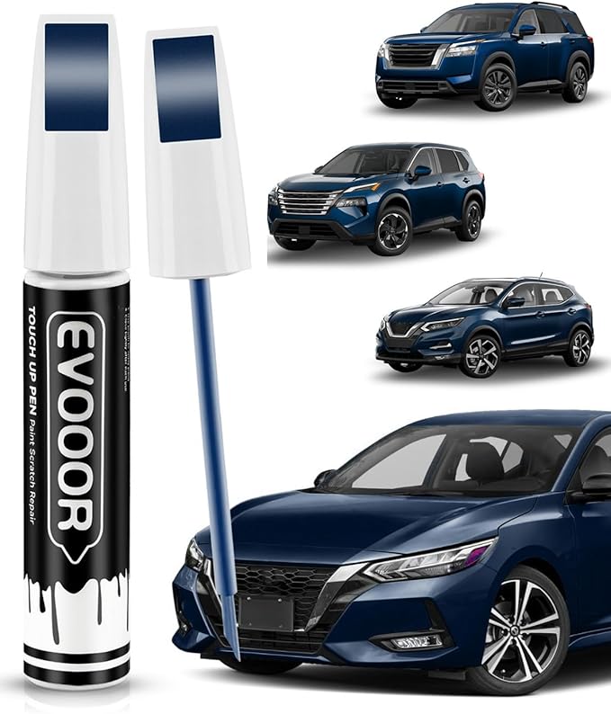 Touch Up Paint Compatible with Nissan Exact Match 2 in 1 Touch up Paint for Chips and Nicks Repair (Caspian Blue Metallic(RBY) Compatible with Pathfinder/Rogue/Rogue-Sport)