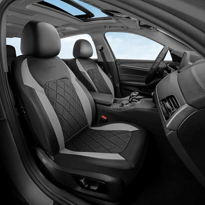 Coverado Car Seat Covers, Seat Covers Full Set, 5 Seats Automotive Seat Cover, Mesh Breathable Seat Protectors, Universal Fit for Most Cars