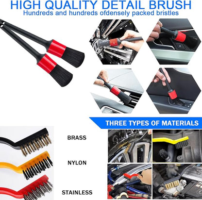 Car Wash Kit with Foam Gun, Bucket and Cleaning Tool, Car Washing Kit | Includes Wash Mitt Tire Brush Sponge Towels Brush Car Cleaning Kit for Interior and Exterior Cleaning, Home or Travel Use