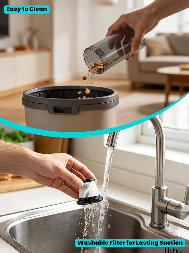 Handheld Electric Vacuum Cleaner Compatible with Makita 18V Battery, Portable Handheld Vacuum for Pet Hair & Sand, Capable of Quick Vehicle Interior & Garage Cleanup, (Battery Not Included)