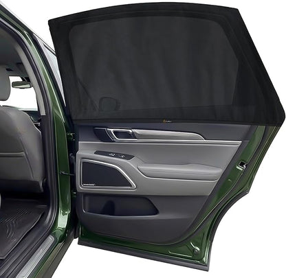 EcoNour Car Window Screen for Kia Telluride (2020-2025) 2 Pack | Breathable Mesh Camping Window Covers | 100% Protection from Bugs, Mosquito & UV | Baby Safe Privacy Blackout Net | Car Accessories