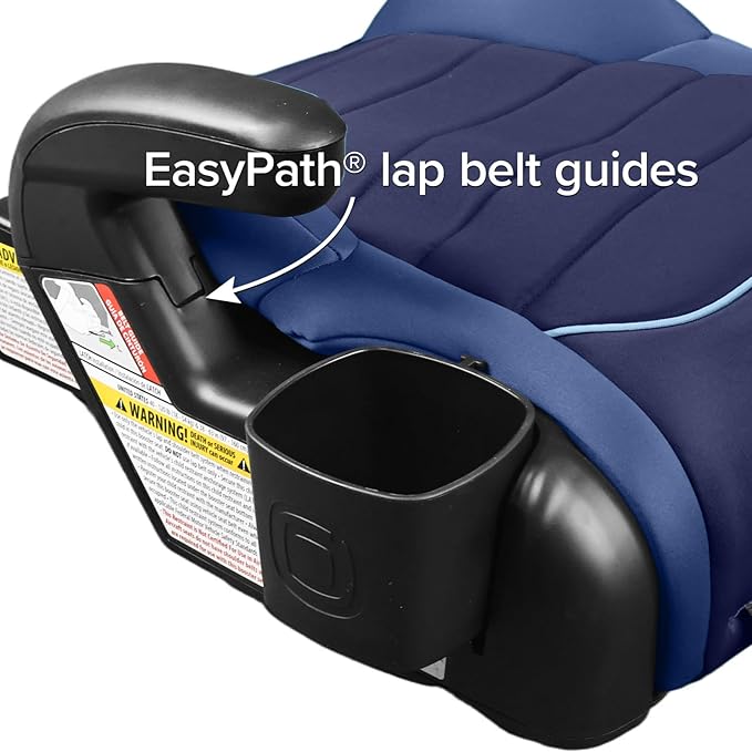 Diono Connect3 R Backless Booster Pack of 2, Slim Fit 3-Across in Many Mid-Sized Sedans and SUVs, for Children from 40-120 lbs., Lightweight with Cupholder, Blue Surge