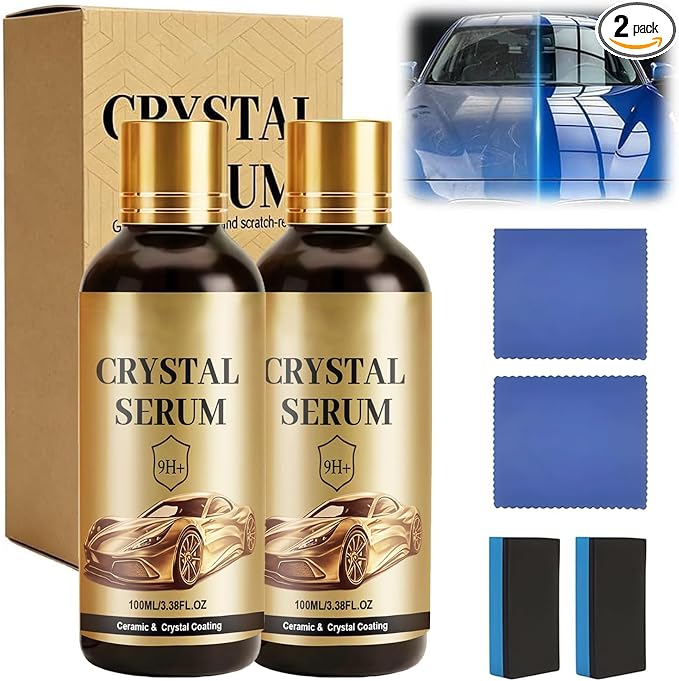 2PCS PTZ Crystal Serum, Advanced Graphene Crystal Serum Ceramic Coatings for Cars, 9H Graphene Coating, Coatings for Auto Car Paint Protection