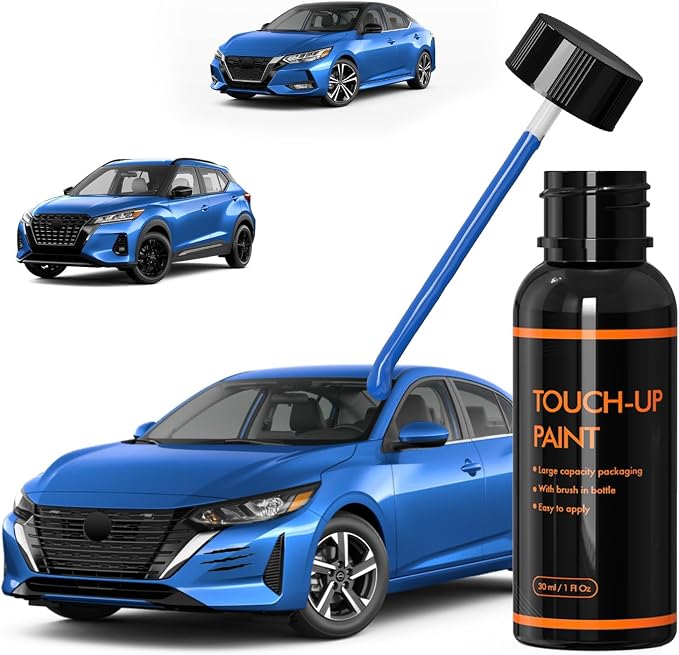 B51 Electric Blue/New York Blue Touch Up Paint for Nissan, DIY Car Paint Scratch Repair Kit, Quick & Easy Fix Automotive Scratch Repair for Sentra/Kicks/Versa/Juke