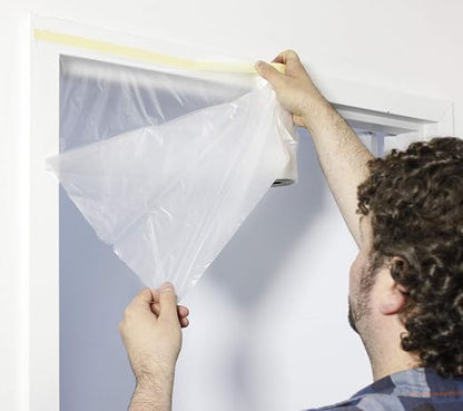 VViViD Chemical Grade Heavy-Duty Self-Adhesive Tape and Drape Masking Film Plastic Drop Cloth (1 Pack (60" x 108ft))