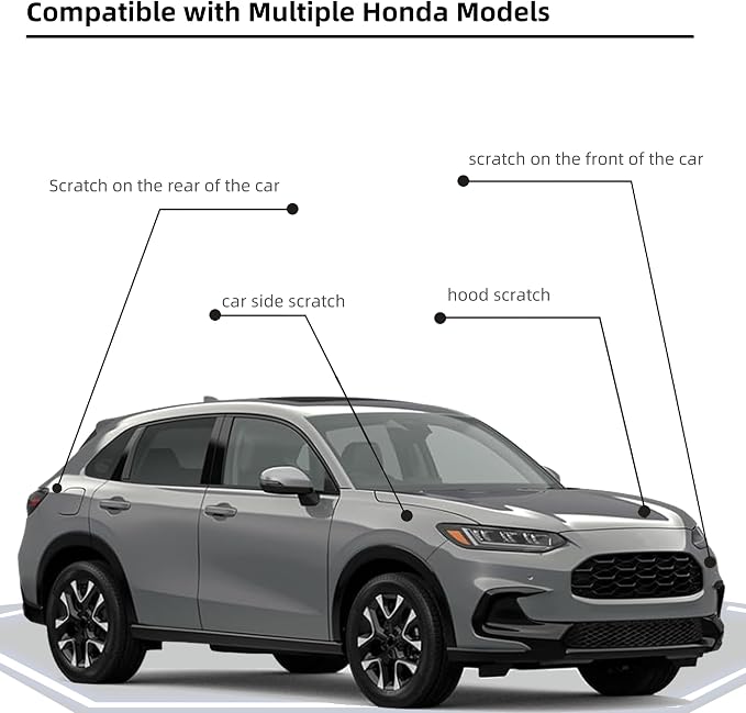 Urban Gray Pearl(NH-912P) Car Paint Touch Up Pen Compatible with Honda,2-In-1 Color Accurate Touch Up Car Scratch Repair Paint Match Honda Series Automotive Scratch Remover for Nicks & Chips Repair