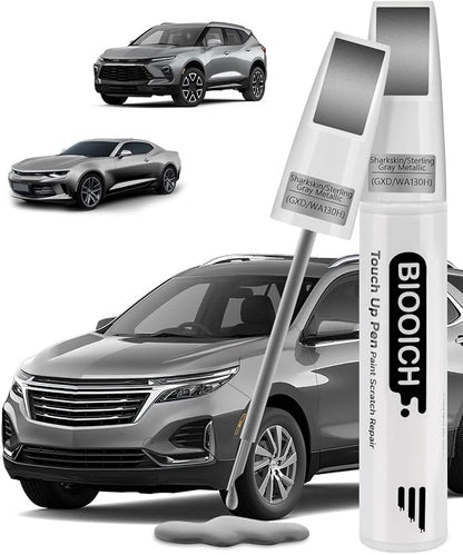 Touch Up Paint Pen Exact Color Match Car Chip and Scratch Repair (for Chevrolet, Sharkskin(GXD/WA130H))