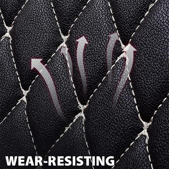 Car Seat Covers Front Seats, Super Luxurious Heavy Universal Duty Waterproof Leather Automotive Vehicle Cover for Cars SUV Pick-up Truck, Non-Slip Seat Pink Car Accessories (2 PCS Front/Light purple)