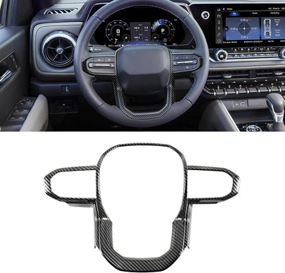 Interior Trim for Colorado Canyon 2023-2026 Carbon Fiber Gear Shift Panel with Steering Wheel Trim