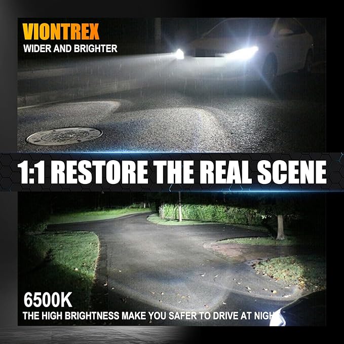 Driving Light Bulb Fit for Chevy Tahoe 2007 2008 2009 2010 2011 2012 2013 2014 2015 High Low Beam Fog Light Bulbs Combo Pack,6500K White Car Lamp Kit,Plug and Play,IP68 6-Pack
