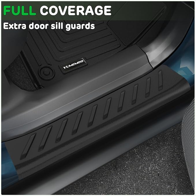 Floor Mats for 2021-2026 Nissan Rogue Upgrade Trunk Mat with Backrest Mat All Weather Floor Liners TPE Rubber Cargo Liner Fit for 2026 Nissan Rogue Anti-Slip Full Set Automobile Mats Accessories