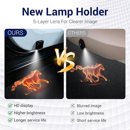 Car Door Lights Logo Projector, 2PCS Car Door Projector Lights Welcome Courtesy Ghost Shadow Lamp Fit for All Car Models by FLYEEGO