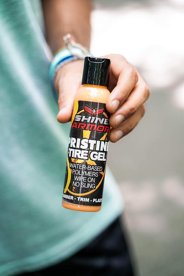 SHINE ARMOR Fortify Quick Coat & Pristine Tire Shine Gel Dressing & Cleaner