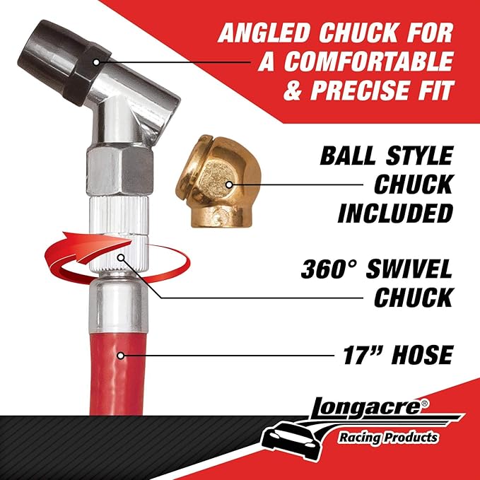 Longacre 52-52003 Tire Pressure Gauge, 2-1/2 Inch, 0-60 PSI