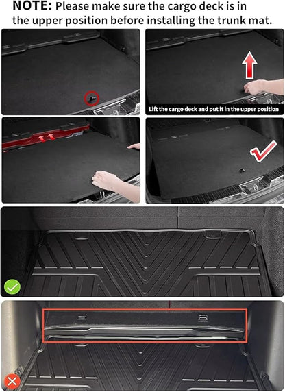 LASFIT Full Set Floor Mats for Honda CR-V 2026 2025 2024 2023 (Gasoline & Hybrid & e:FCEV), All Weather TPE Custom Fit Floor Liners 1st & 2nd Row & Seat Back Mat & Cargo Mat (Upper Position)