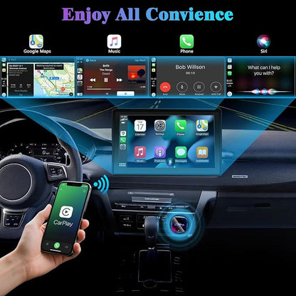 2026 Wireless CarPlay Adapter Upgrade Wired CarPlay to Wireless, Mini USB Design for Cars with Built-in Wired Apple CarPlay Plug and Play Easy Use Fast Stable Connection Car Play for iPhone