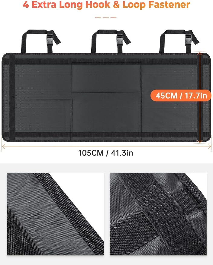 Oasser Car Storage Organizer New Version, Hanging Trunk Organizer with 10 Different Functional Storage Bags for SUV Truck MPV VAN