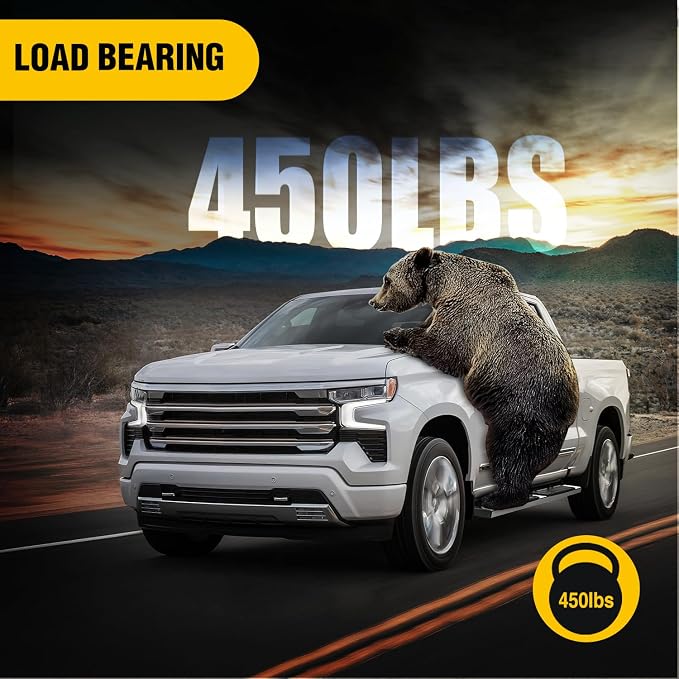 Nilight Running Boards for 2022 2023 2024 2025 2026 Toyota Tundra Crew Max Cab 4 Full Size Doors 6 Inch Stainless Steel Bolt-on Side Step Nerf Bars