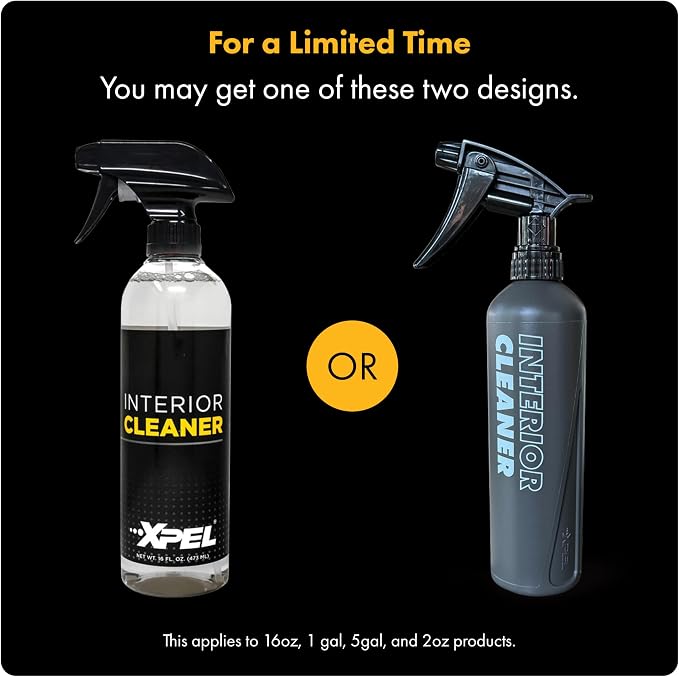 XPEL Interior Cleaner 16 oz - Premium Multi-Surface Detailing for Leather, Vinyl & Plastic - Advanced Formula, Gentle Yet Powerful, Refreshing Scent - Convenient Spray Bottle for Precision Cleaning