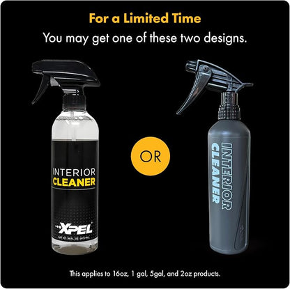 XPEL Interior Cleaner 16 oz - Premium Multi-Surface Detailing for Leather, Vinyl & Plastic - Advanced Formula, Gentle Yet Powerful, Refreshing Scent - Convenient Spray Bottle for Precision Cleaning