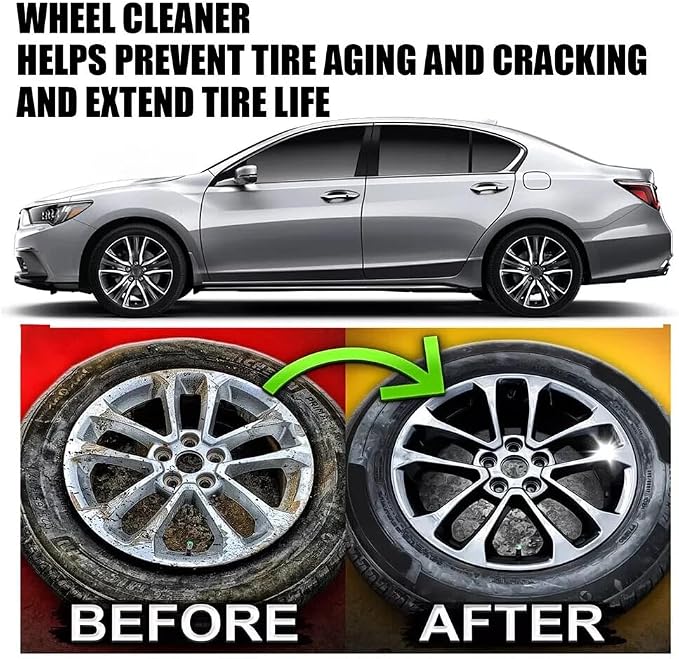 2026 Upgraded Bronze Bomber Wheel Cleaner, Tire Cleaner,- Safe on Chrome and All Wheel Finishes - Brake Dust, Dirt, Browning, Grease, and Grime Remover (US Stock) (6 PACK)