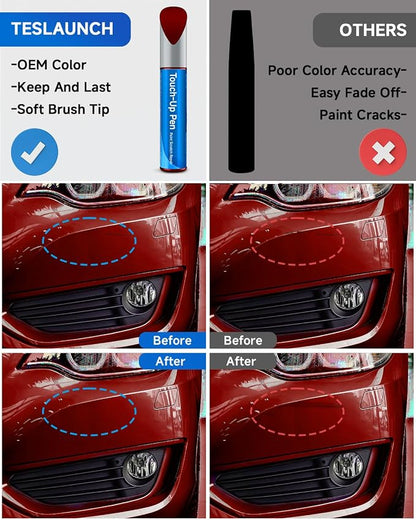 GPJ/WA434B Cajun Red Touch Up Paint Compatible with Chevrolet GMC Buick Cadillac Exact Match Touch Up Paint Car Scratch Repair